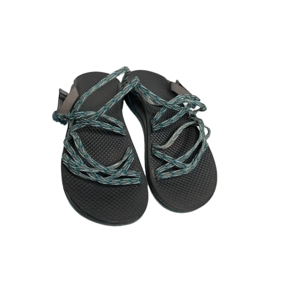 CHACO Zong X Ecotread Sandals Slip on Green Fizz Hiking Outdoors Size 10